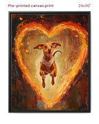 Canvas Print 24x30 Framed Black