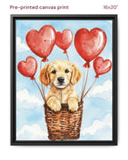 Canvas Print 16x20 Framed Black