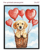 Canvas Print 24x30 Framed Black