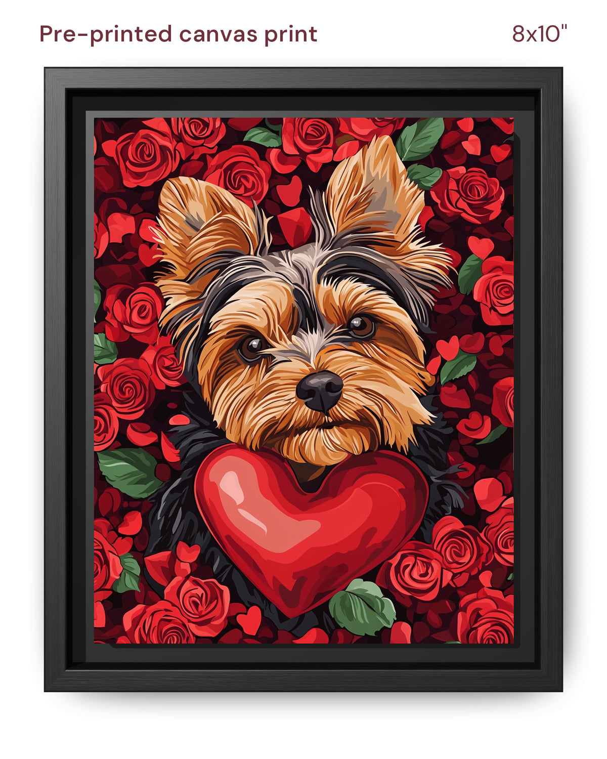 Canvas Print 8x10 Framed Black