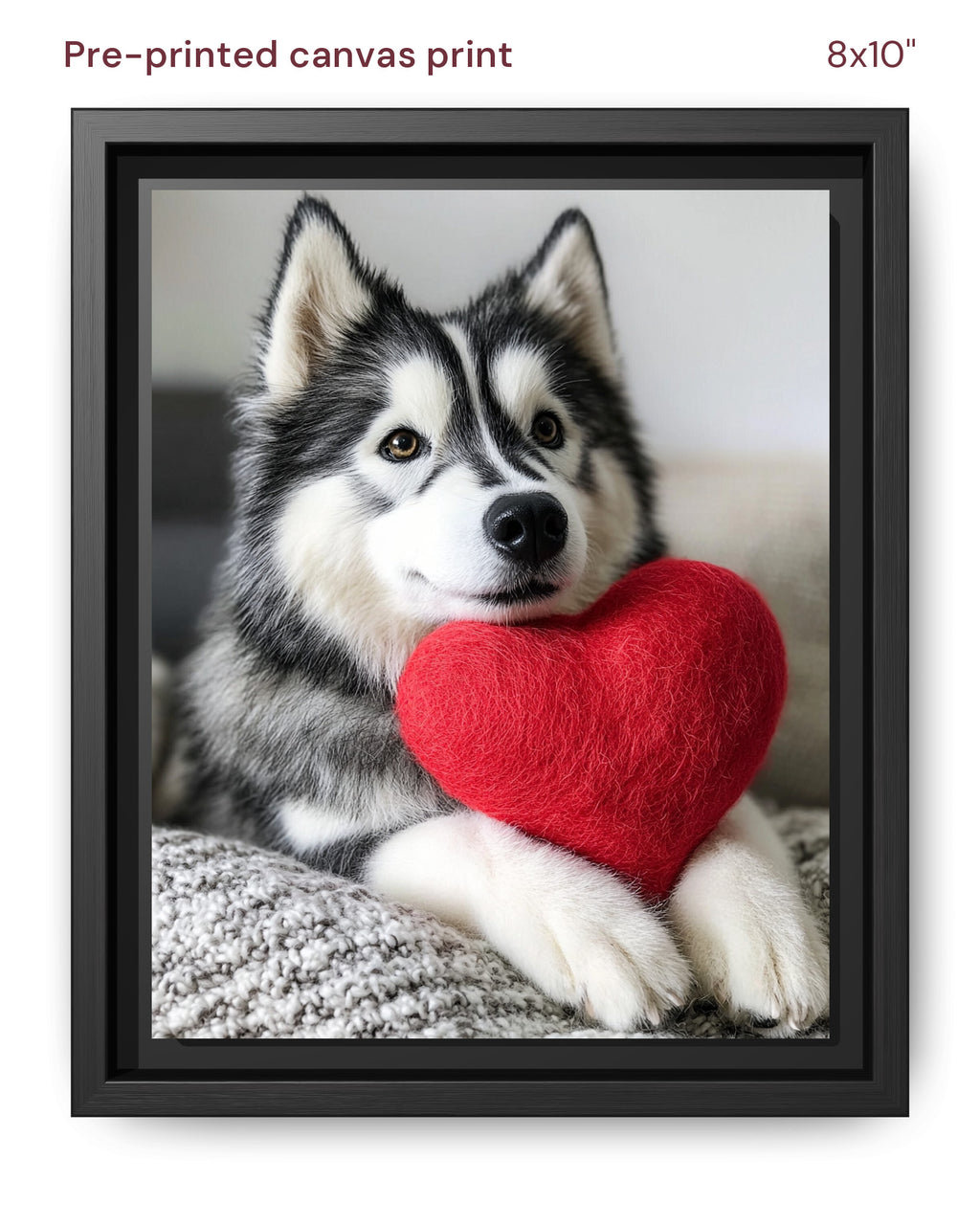 Canvas Print 8x10 Framed Black