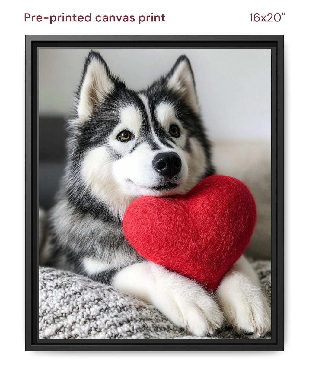 Canvas Print 16x20 Framed Black