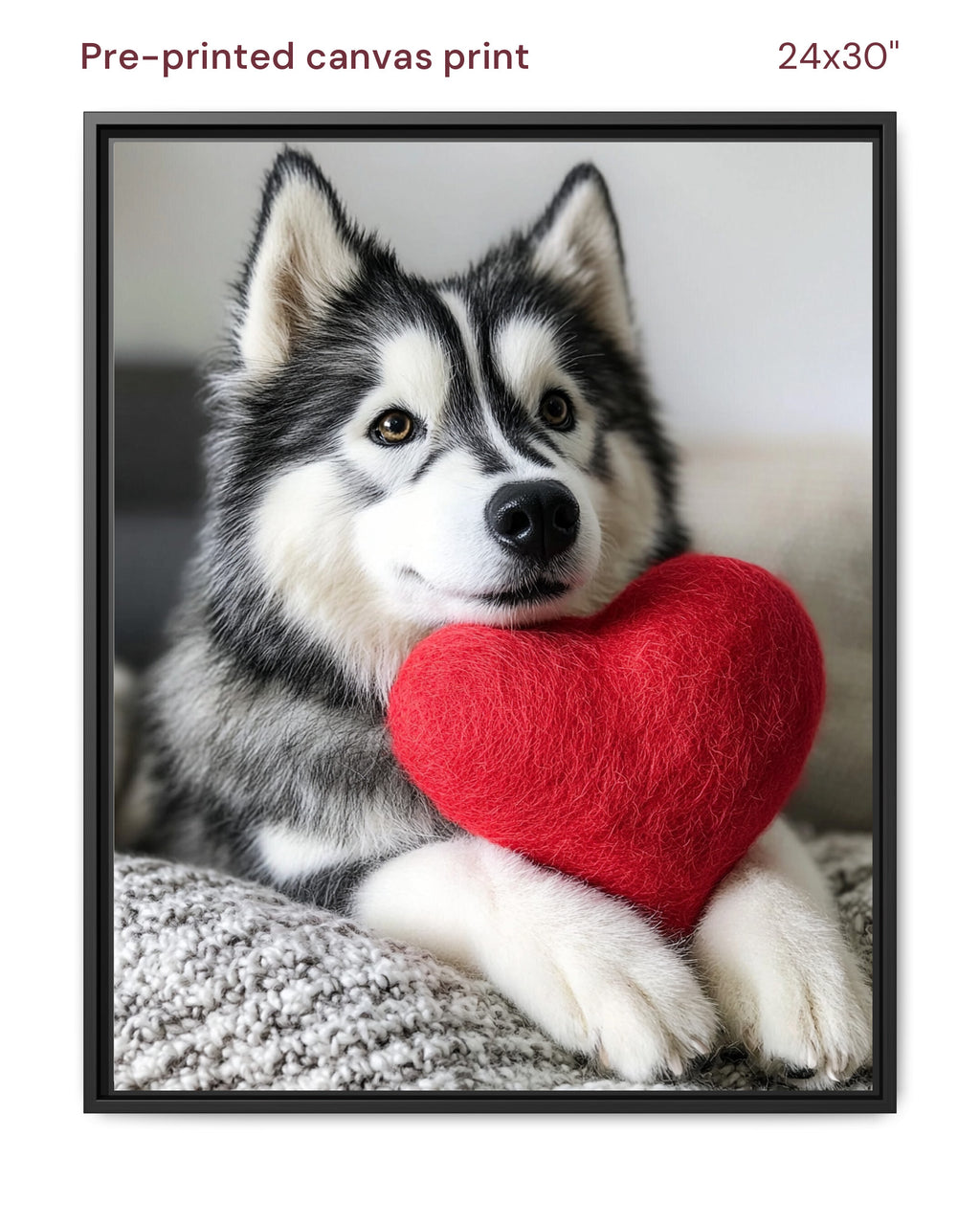 Canvas Print 24x30 Framed Black