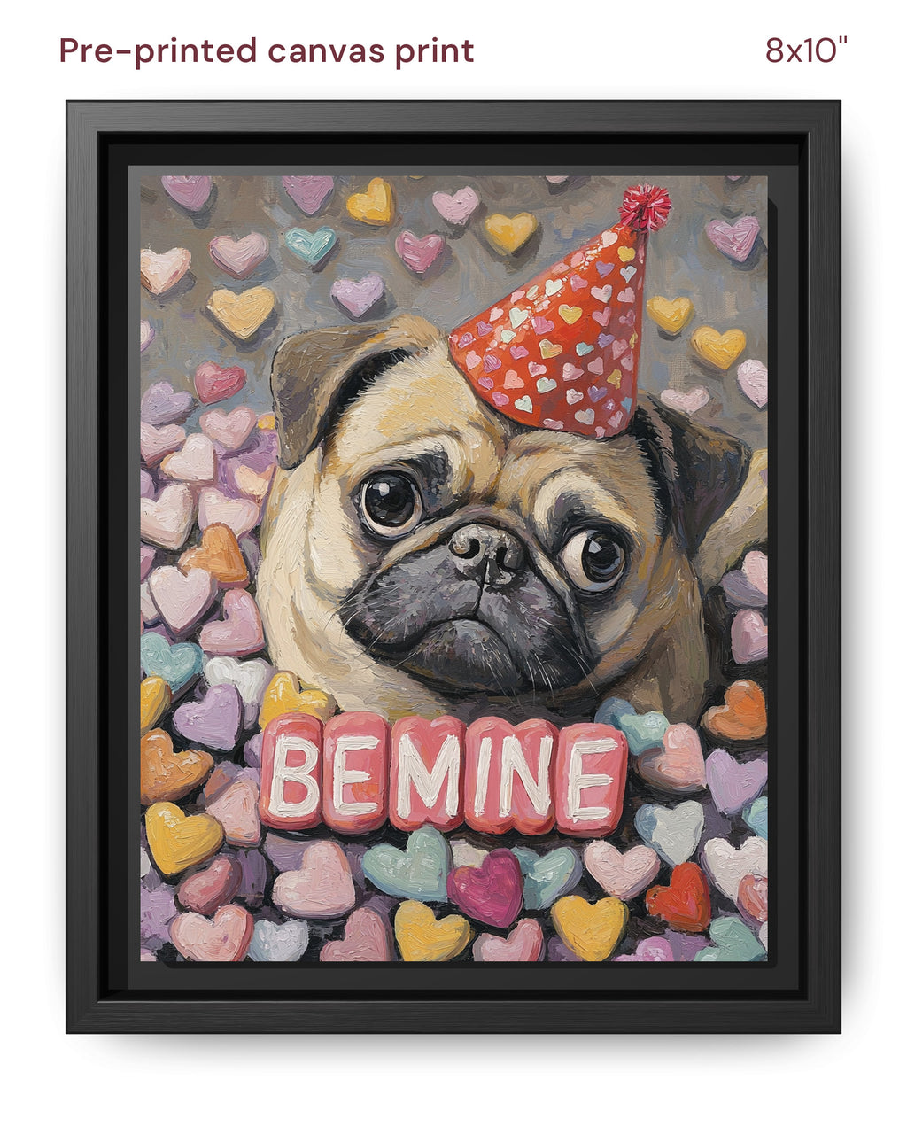 Canvas Print 8x10 Framed Black