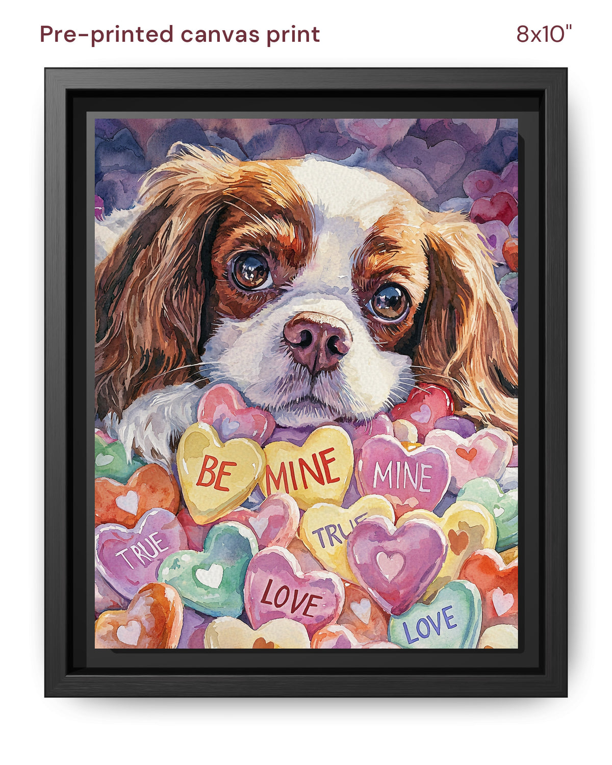 Canvas Print 8x10 Framed Black