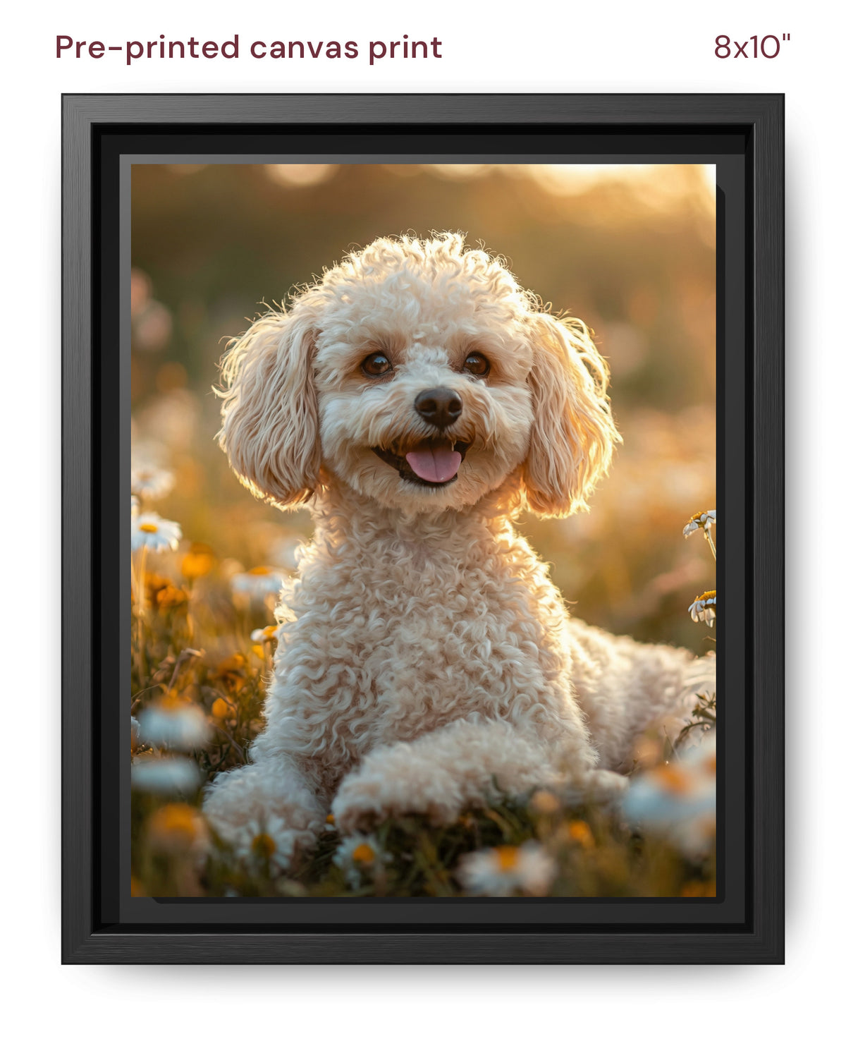 Canvas Print 8x10 Framed Black