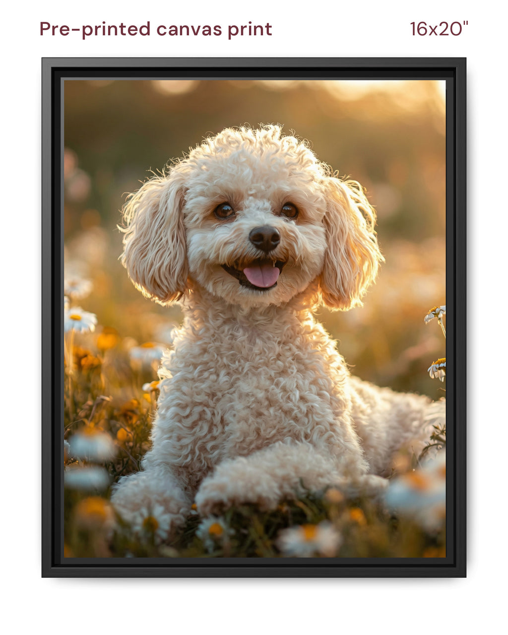 Canvas Print 16x20 Framed Black