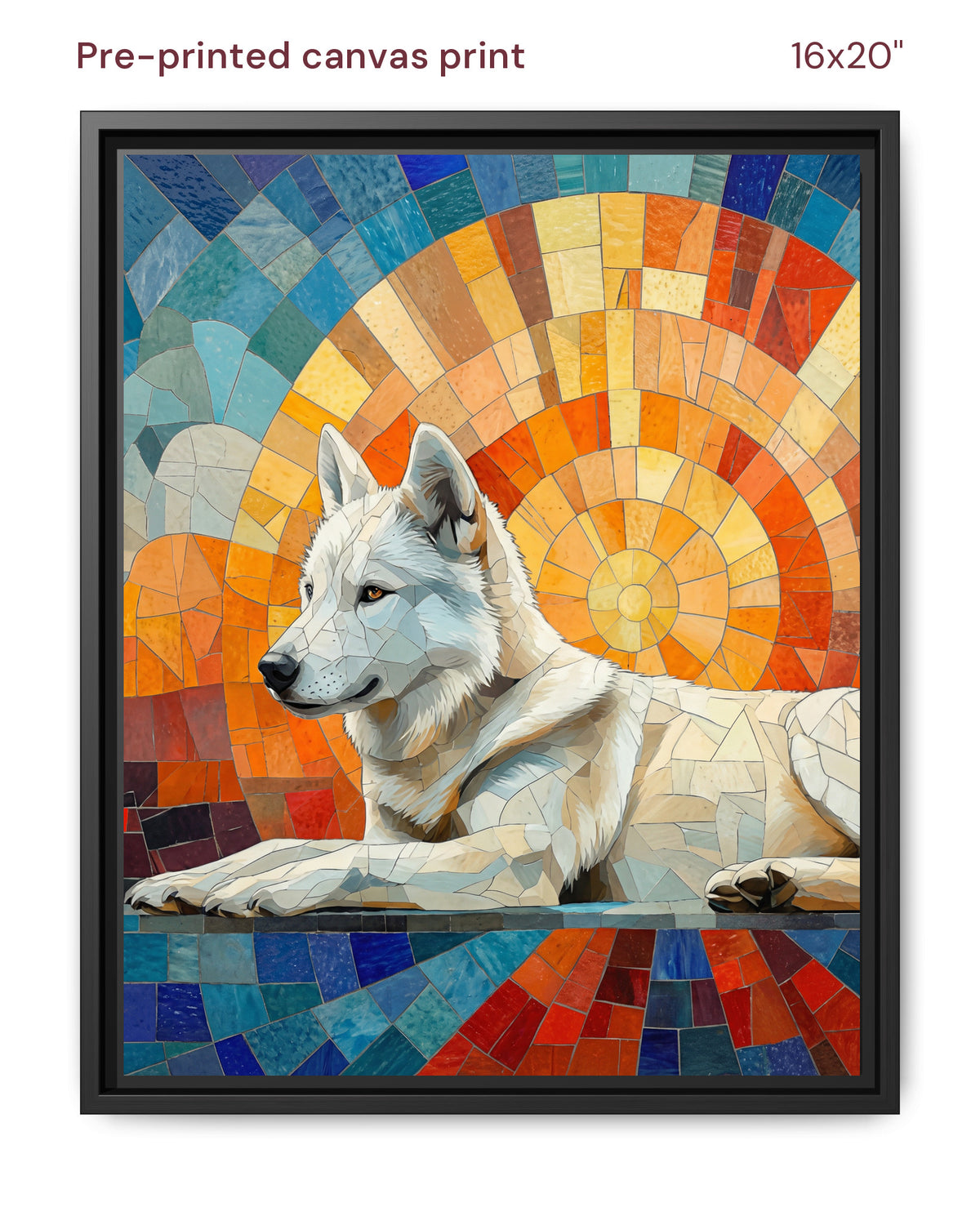 Canvas Print 16x20 Framed Black