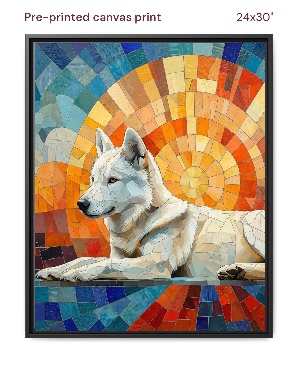 Canvas Print 24x30 Framed Black