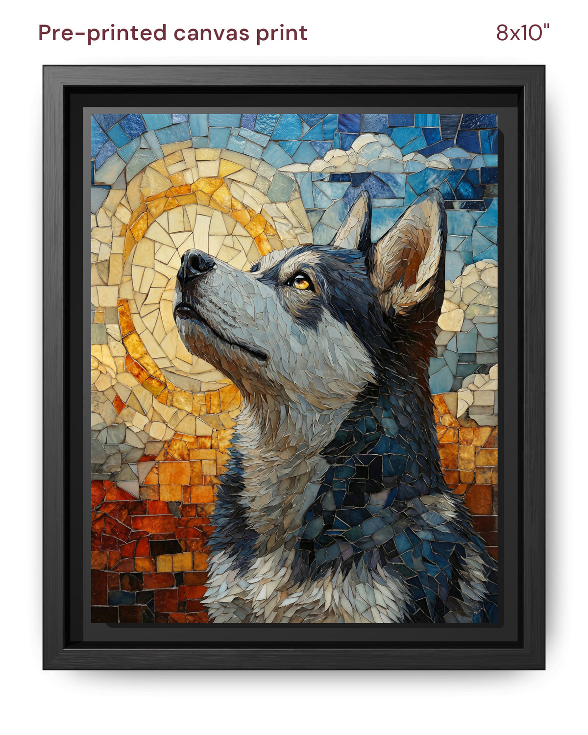Canvas Print 8x10 Framed Black