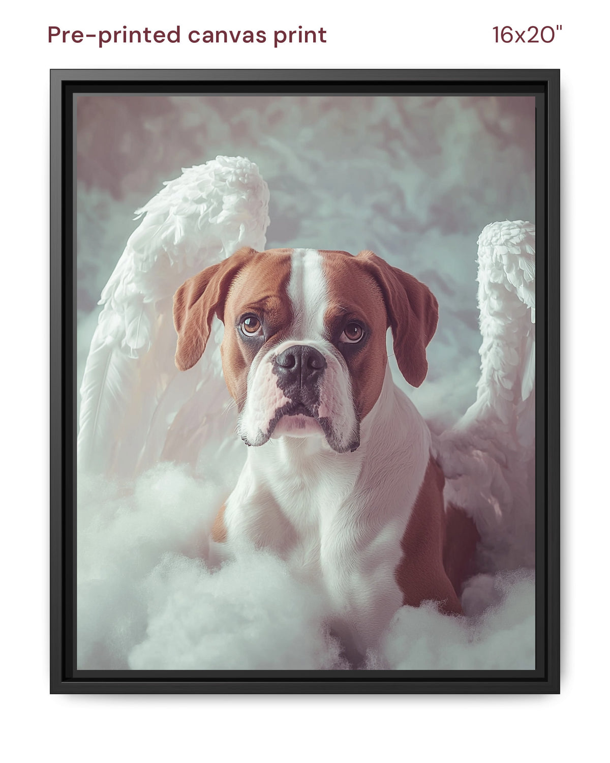 Canvas Print 16x20 Framed Black