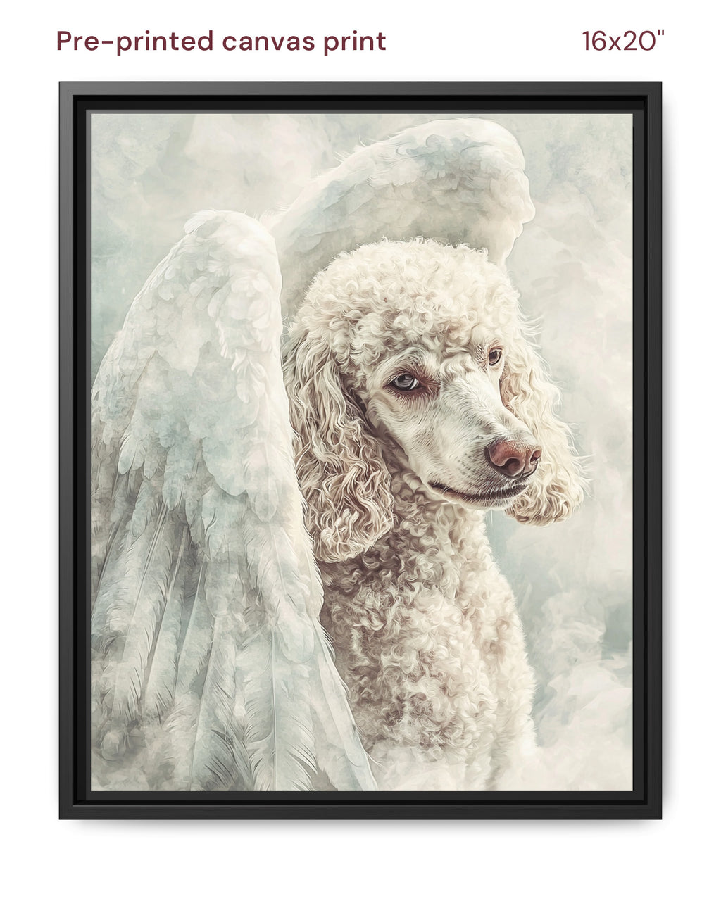 Canvas Print 16x20 Framed Black