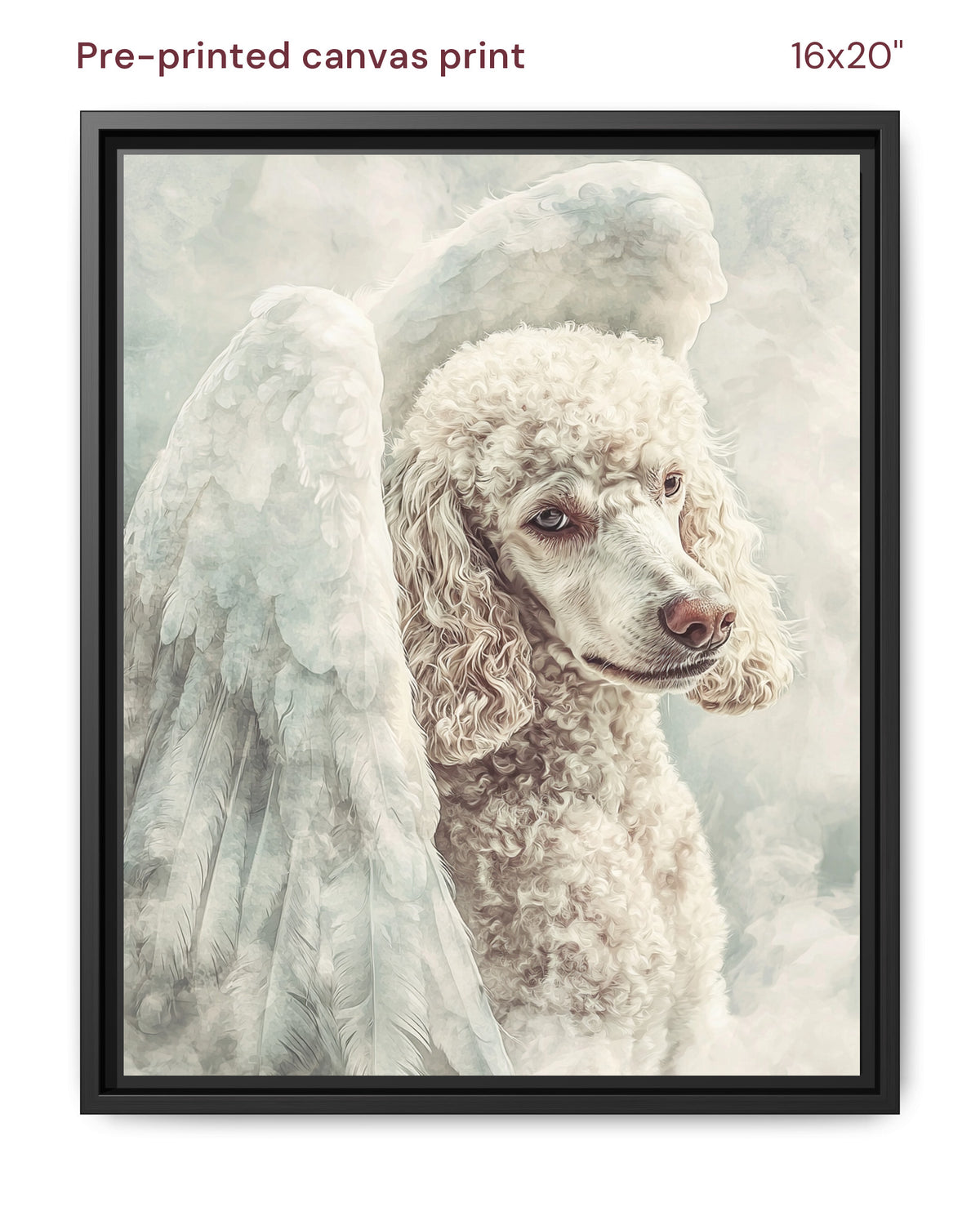 Canvas Print 16x20 Framed Black