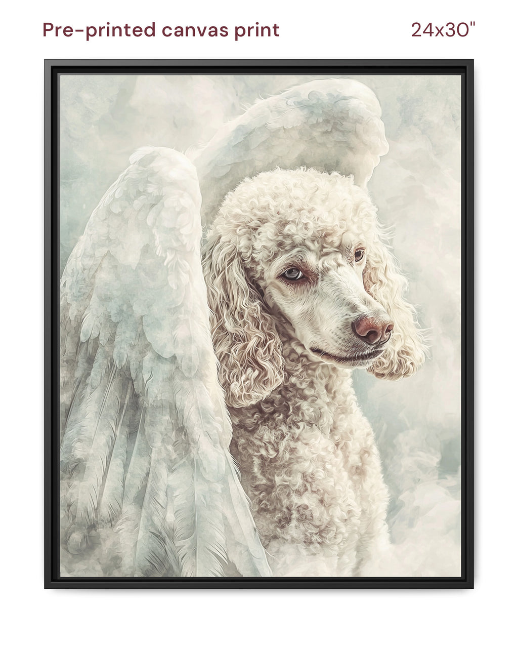 Canvas Print 24x30 Framed Black