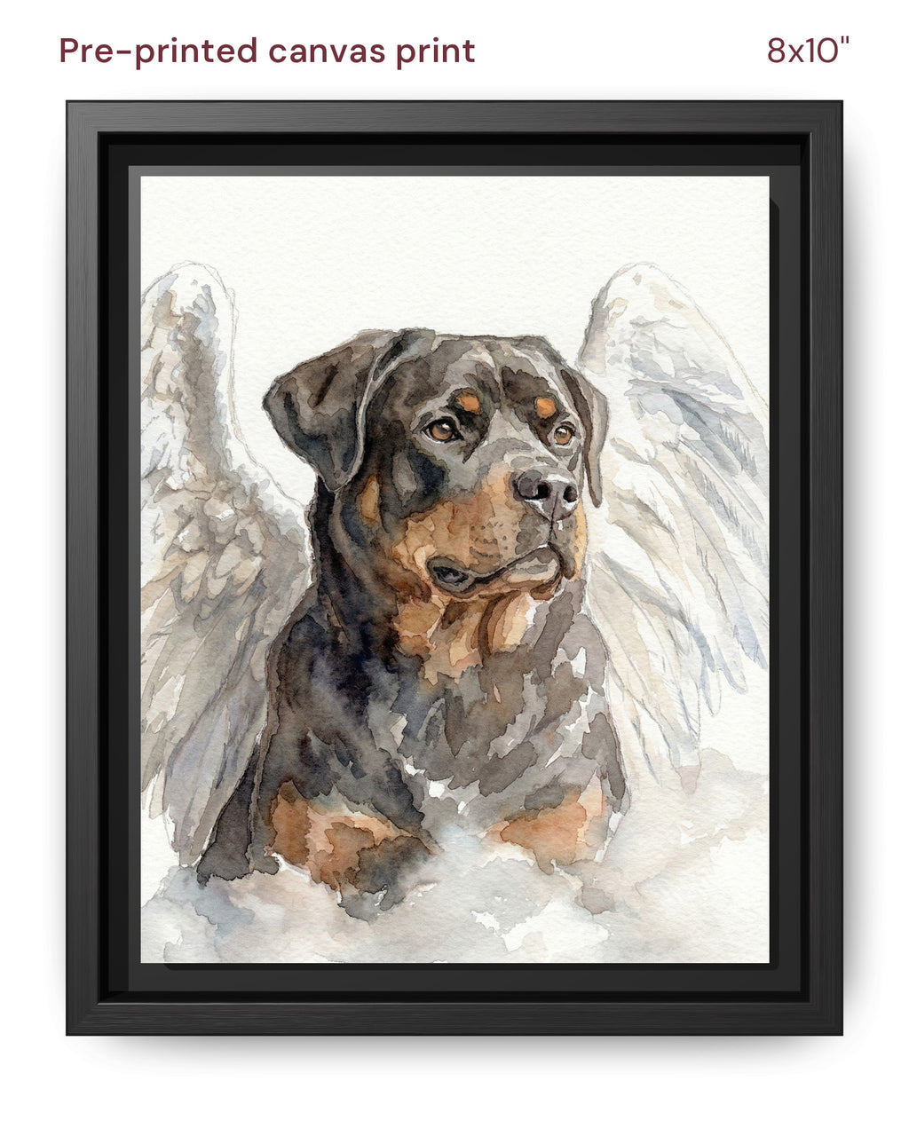 Canvas Print 8x10 Framed Black