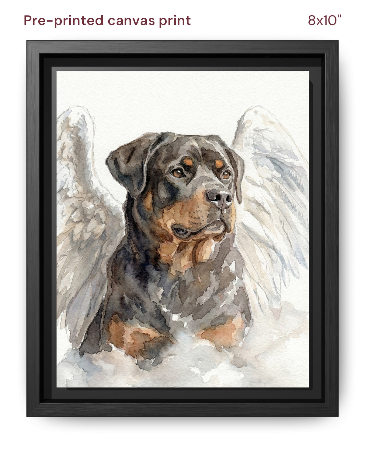 Canvas Print 8x10 Framed Black