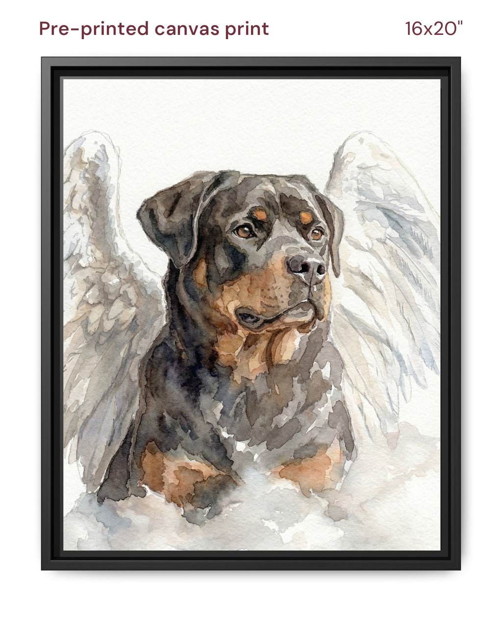 Canvas Print 16x20 Framed Black