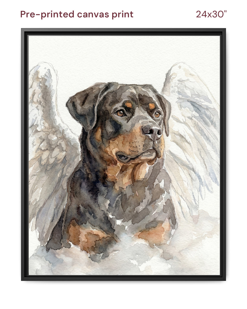Canvas Print 24x30 Framed Black