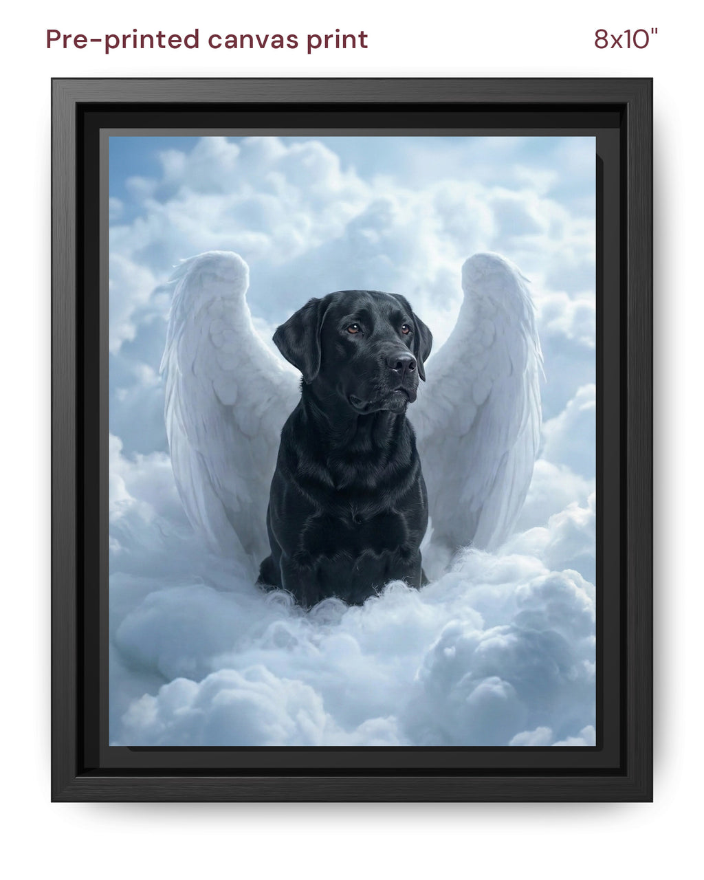 Canvas Print 8x10 Framed Black