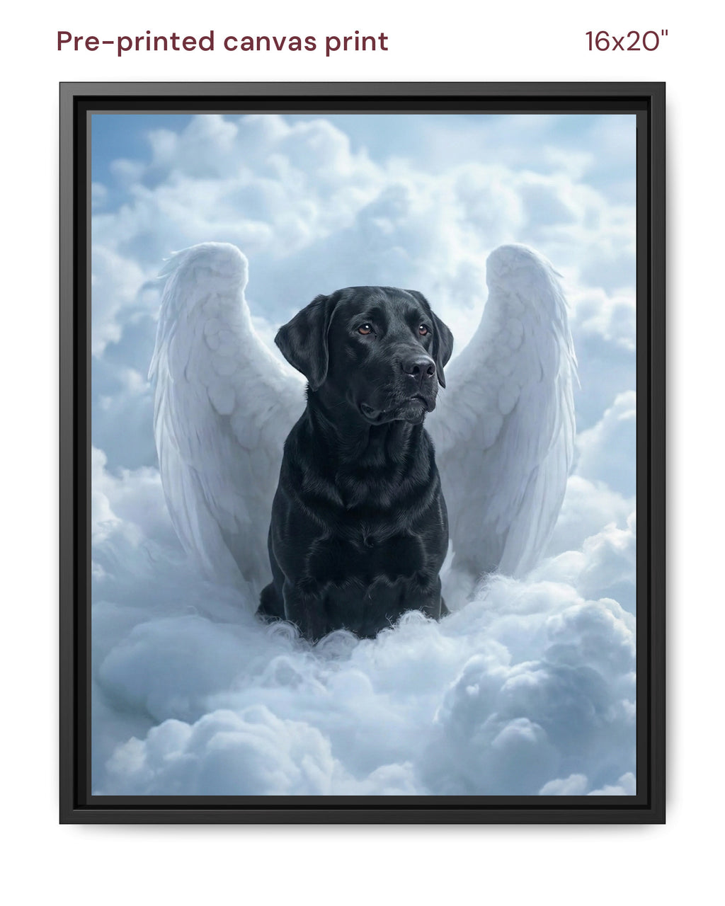 Canvas Print 16x20 Framed Black