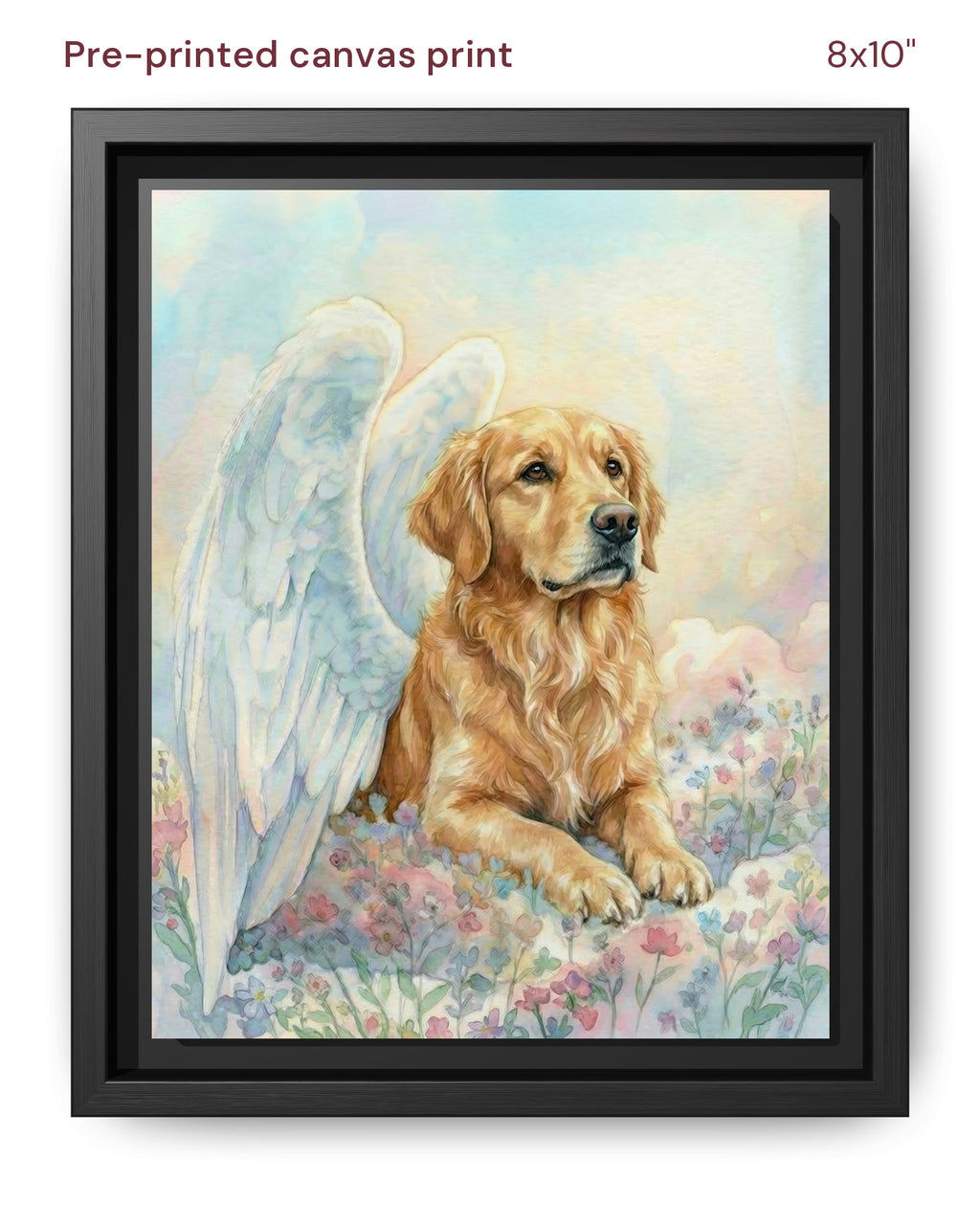 Canvas Print 8x10 Framed Black