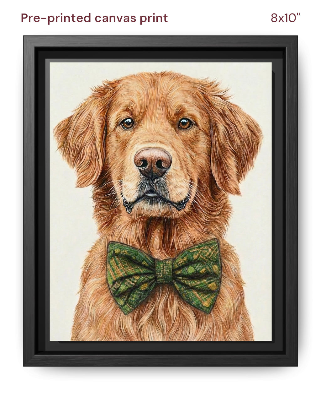 Canvas Print 8x10 Framed Black