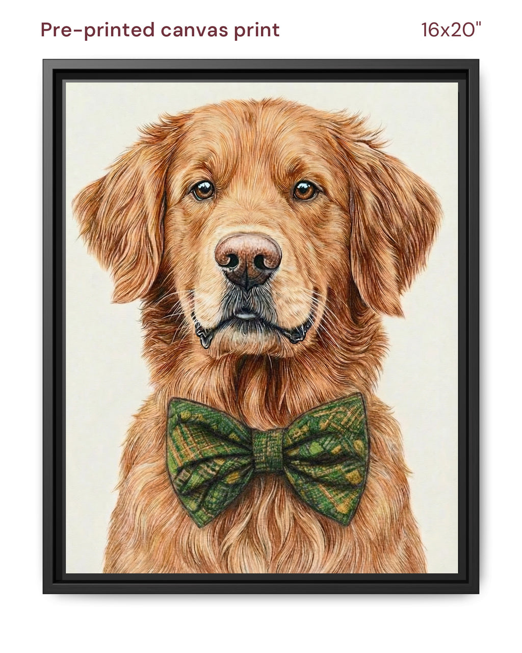Canvas Print 16x20 Framed Black