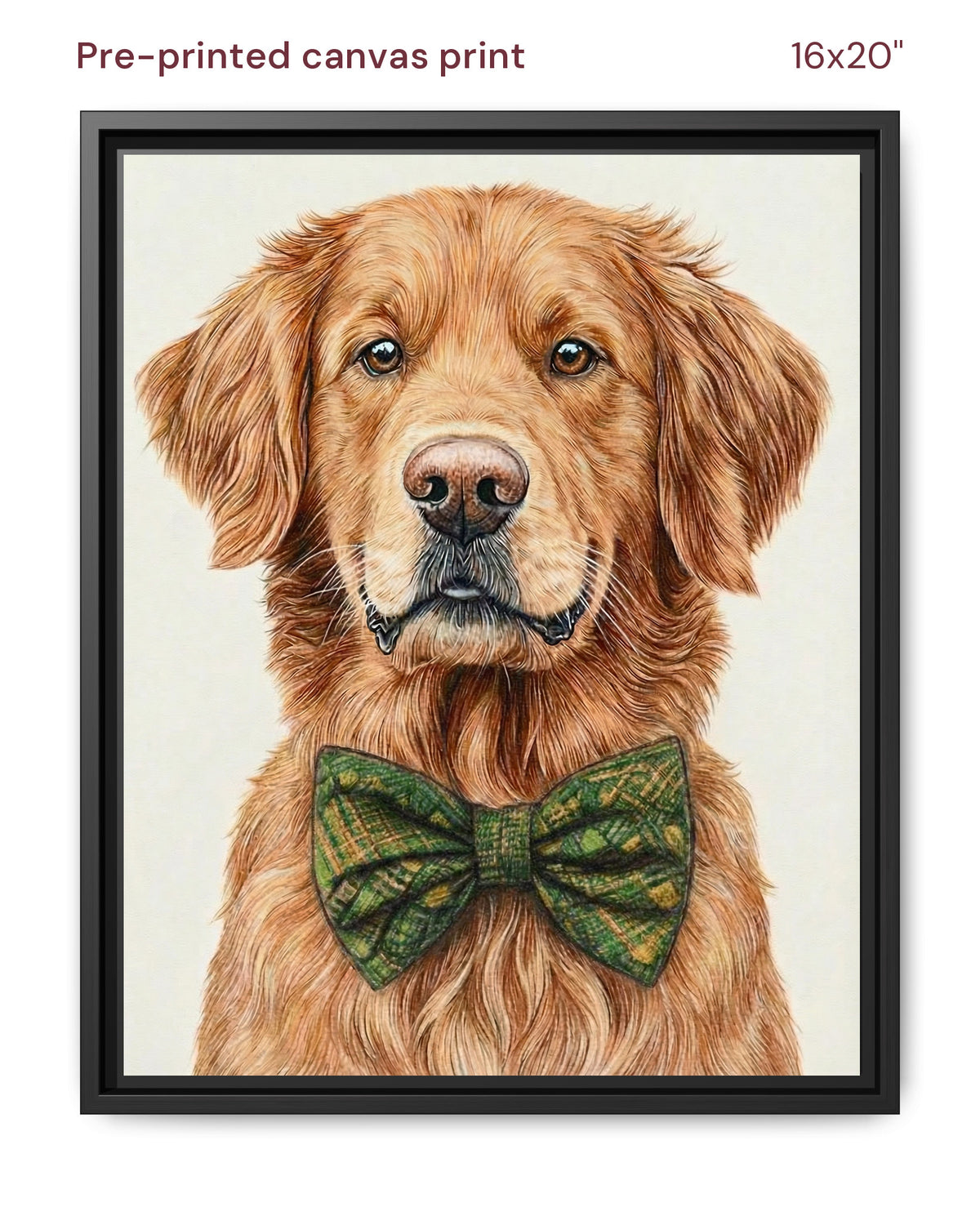 Canvas Print 16x20 Framed Black