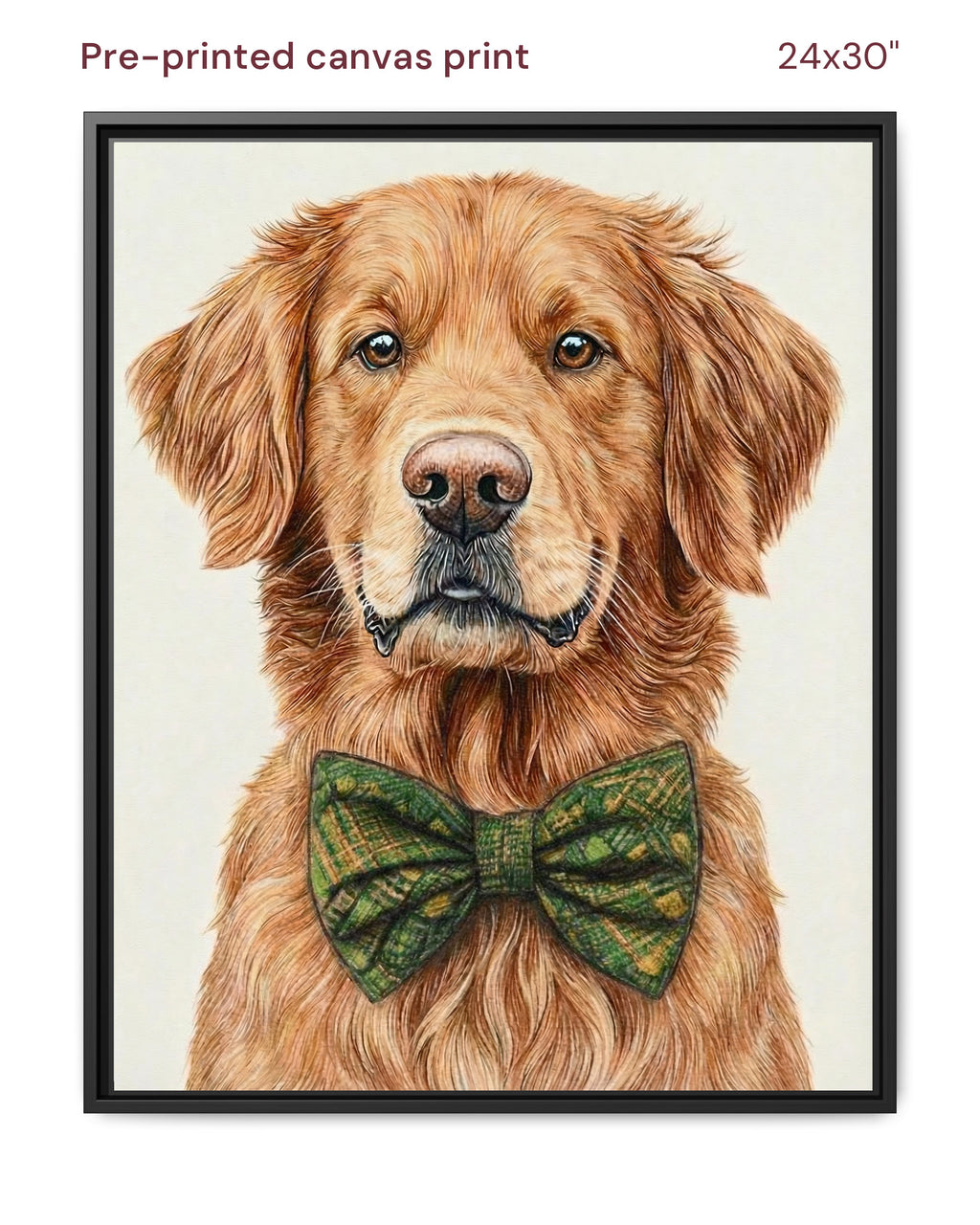 Canvas Print 24x30 Framed Black