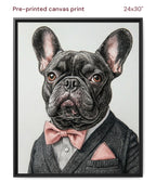 Canvas Print 24x30 Framed Black
