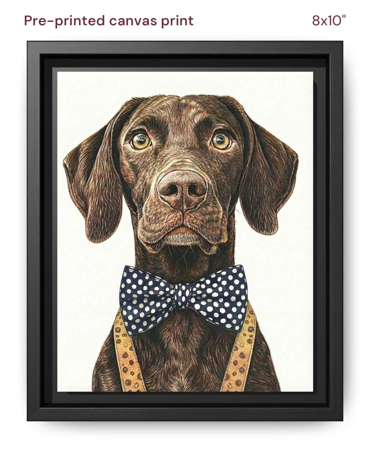 Canvas Print 8x10 Framed Black