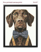 Canvas Print 16x20 Framed Black