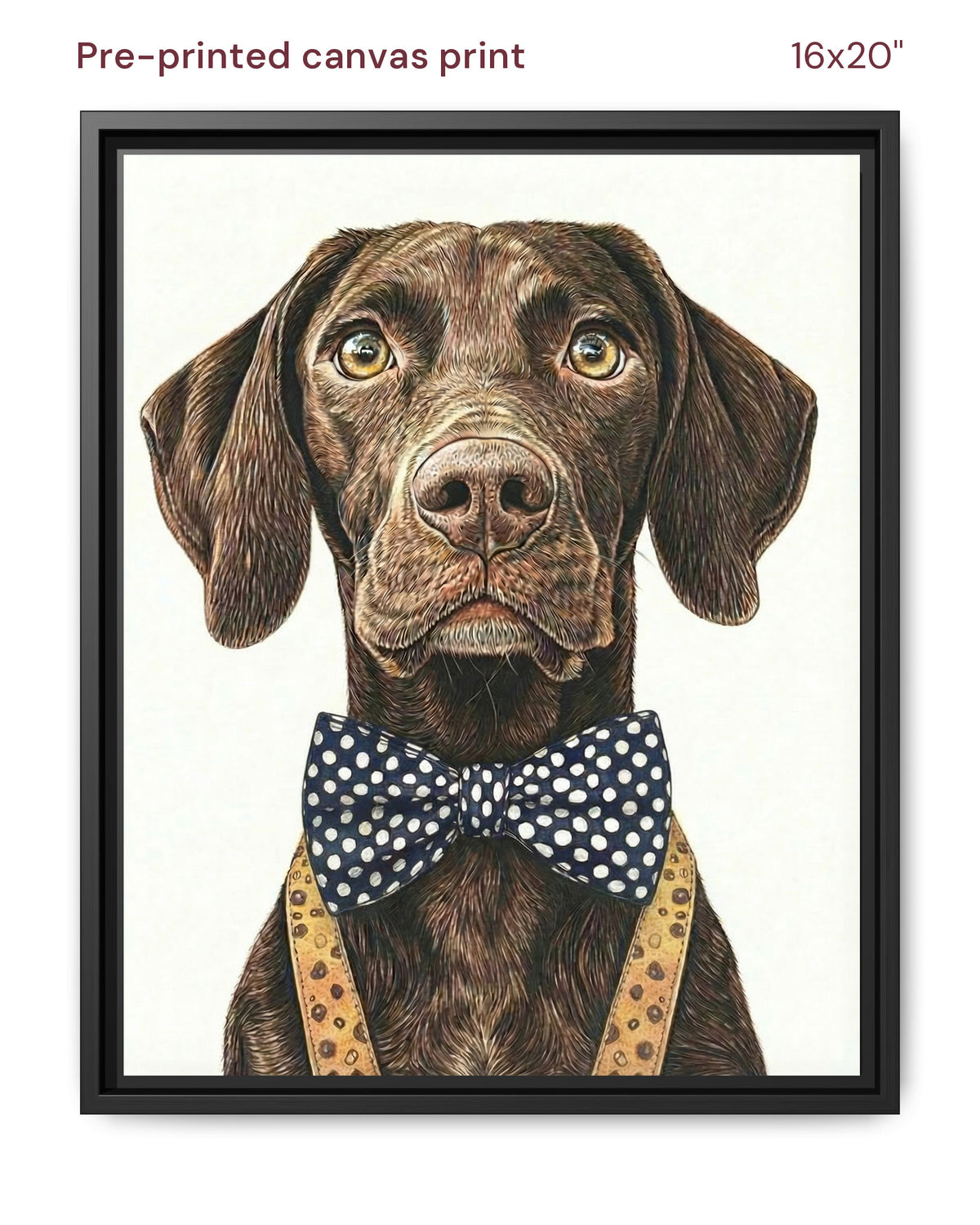 Canvas Print 16x20 Framed Black