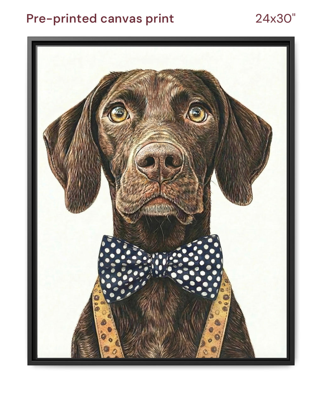 Canvas Print 24x30 Framed Black