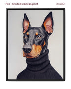 Canvas Print 24x30 Framed Black