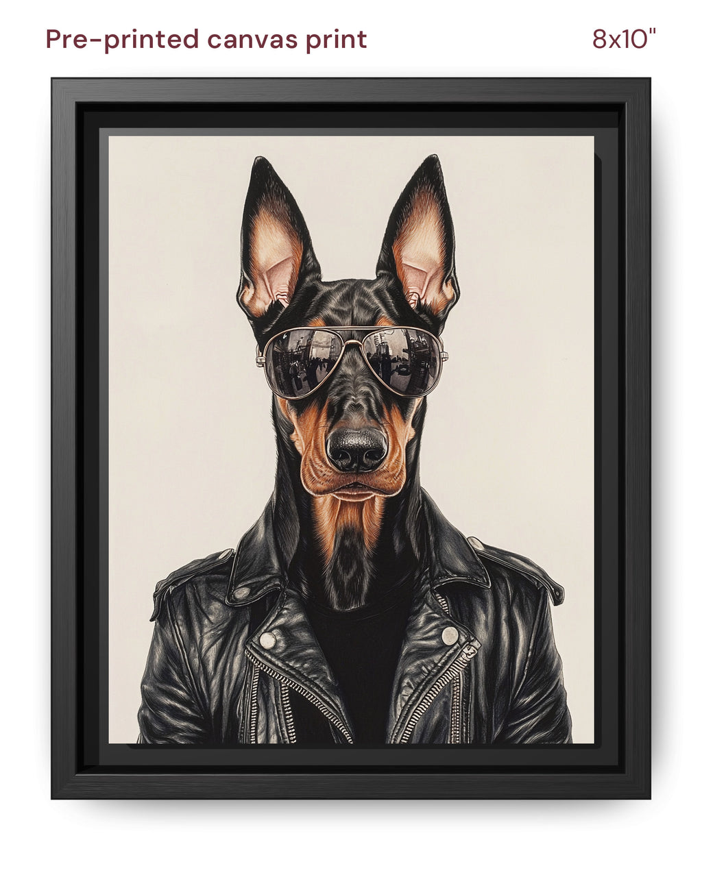 Canvas Print 8x10 Framed Black
