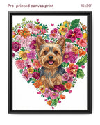 Canvas Print 16x20 Framed Black