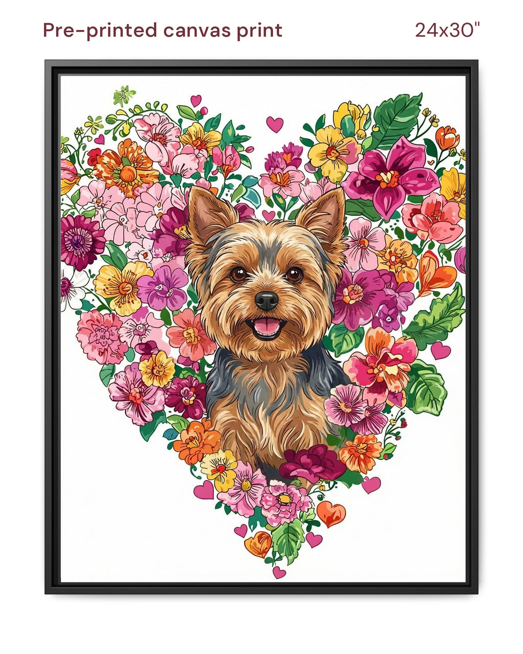 Canvas Print 24x30 Framed Black