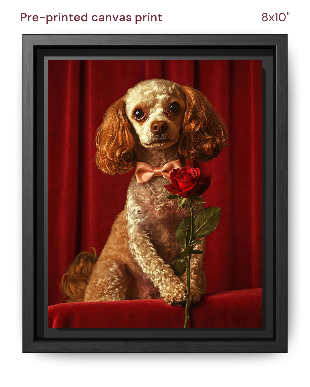 Canvas Print 8x10 Framed Black
