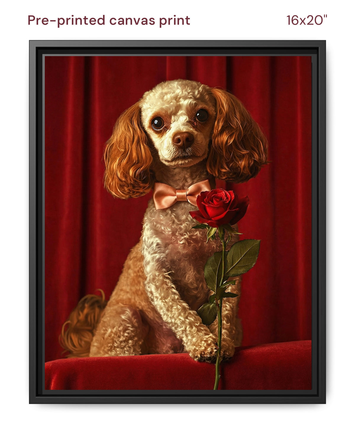 Canvas Print 16x20 Framed Black