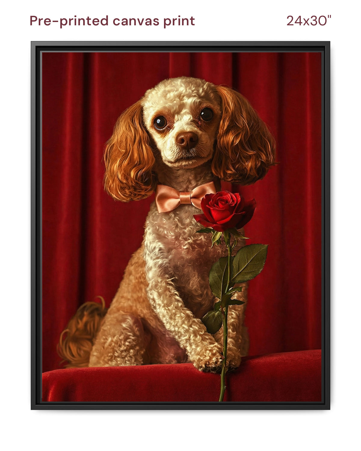 Canvas Print 24x30 Framed Black