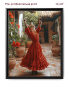 Canvas Print 16x20 Framed Black