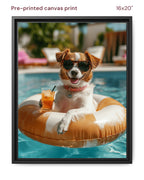 Canvas Print 16x20 Framed Black