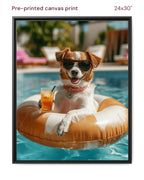 Canvas Print 24x30 Framed Black