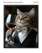 Canvas Print 24x30 Framed Black