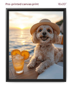 Canvas Print 16x20 Framed Black