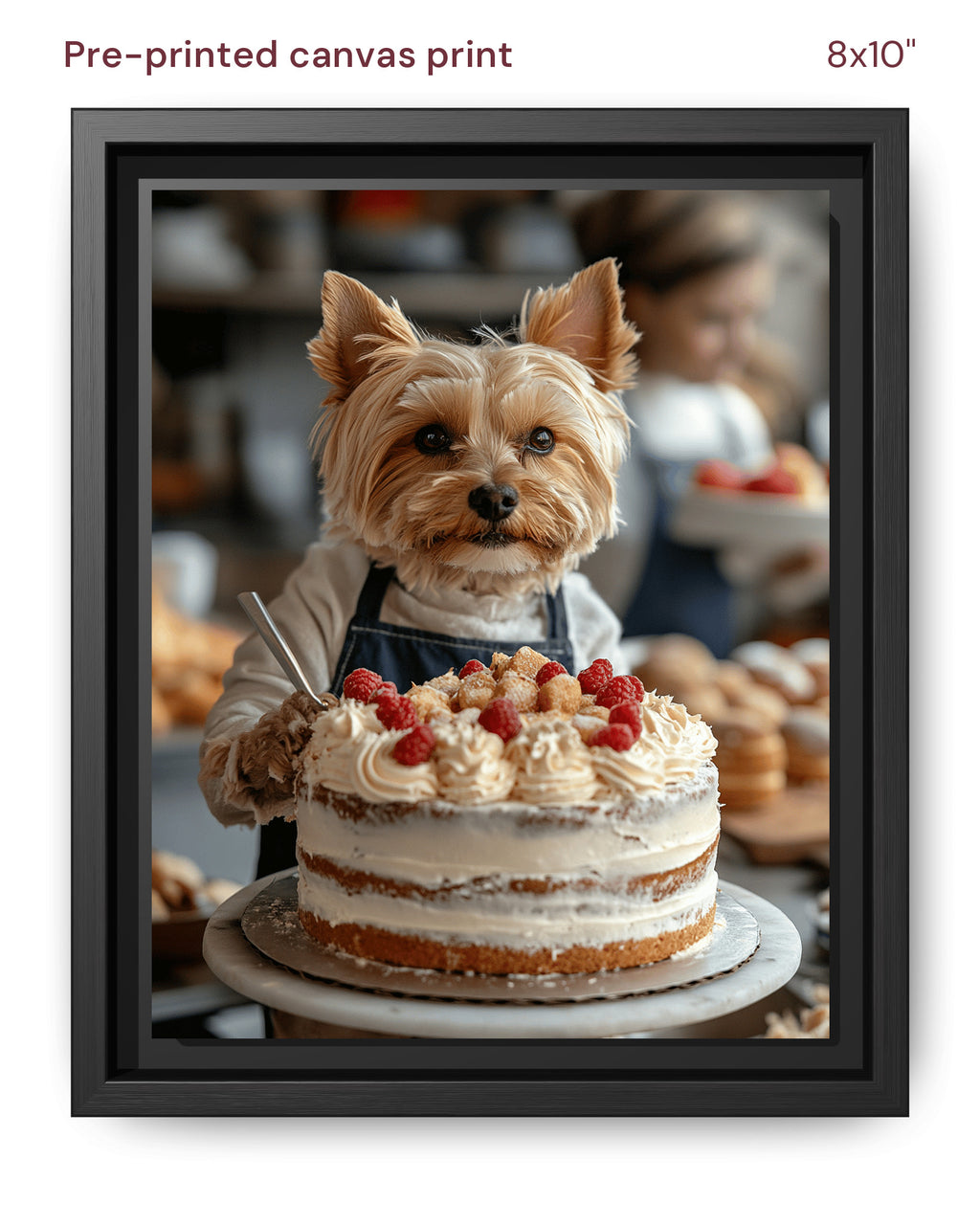Canvas Print 8x10 Framed Black