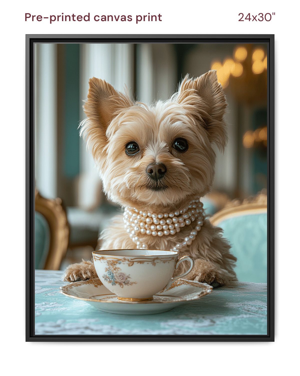 Canvas Print 24x30 Framed Black