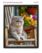 Canvas Print 16x20 Framed Black