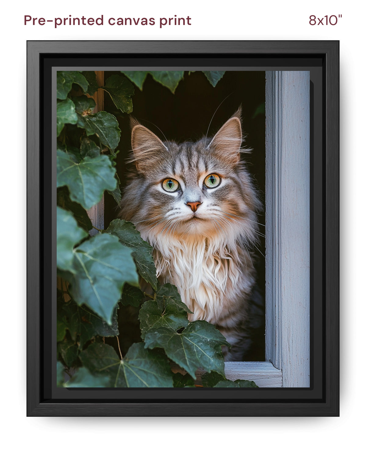 Canvas Print 8x10 Framed Black